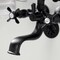 Kingston Brass KS245MB Tub Wall Mount Clawfoot Tub Faucet with Hand Shower, Matte Black KS245MB - alternate 2